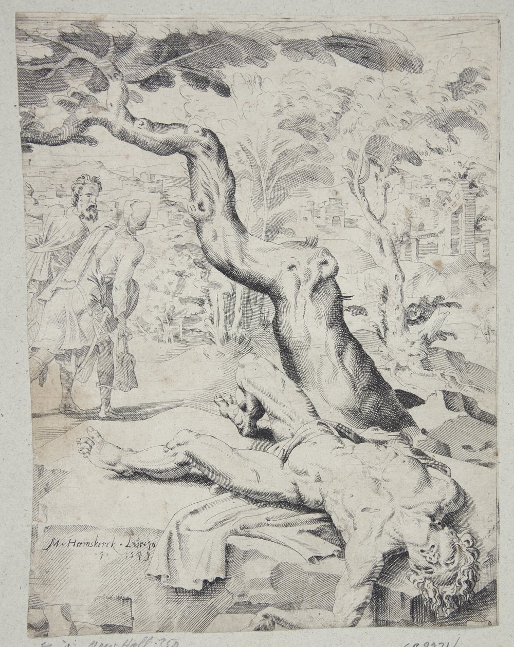 The Robbers Leaving the Traveller Half-Dead by Dirck Volckertsz. Coornhert