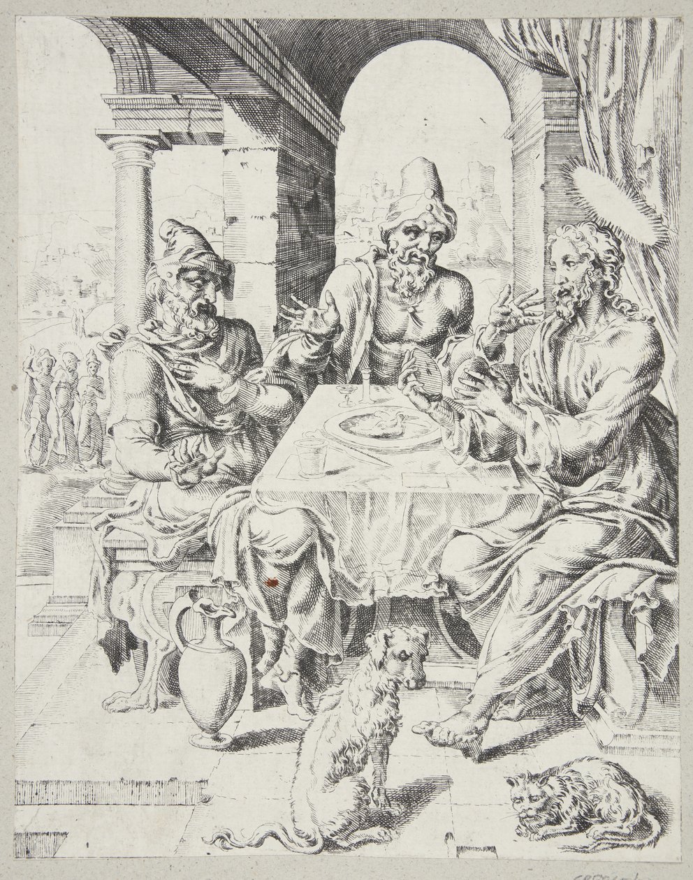 The Supper at Emmaus by Dirck Volckertsz. Coornhert