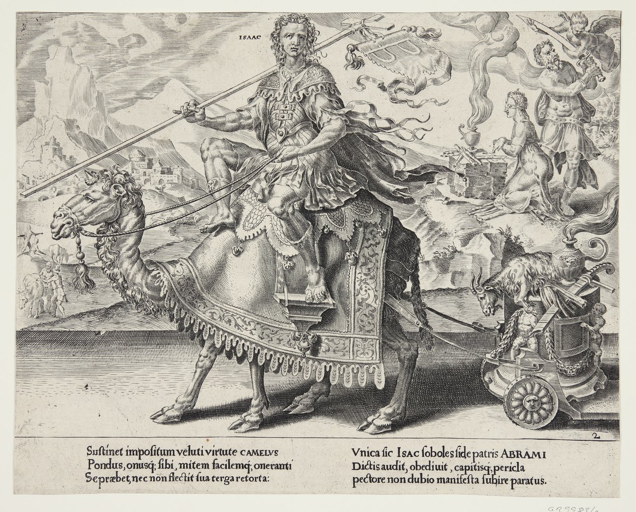 The Triumph of Isaac by Dirck Volckertsz. Coornhert