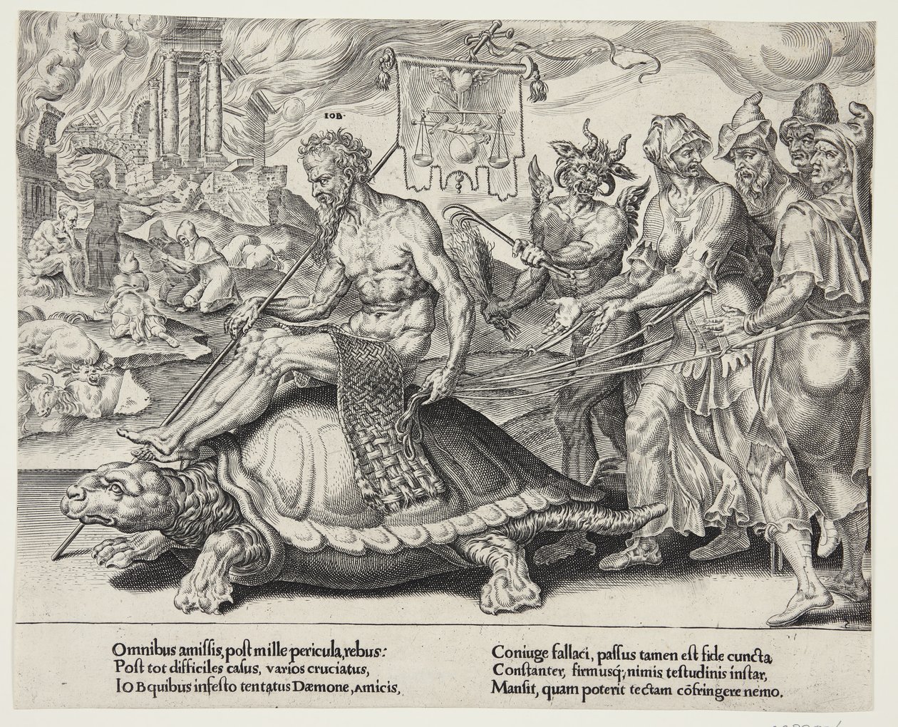 The Triumph of Job by Dirck Volckertsz. Coornhert