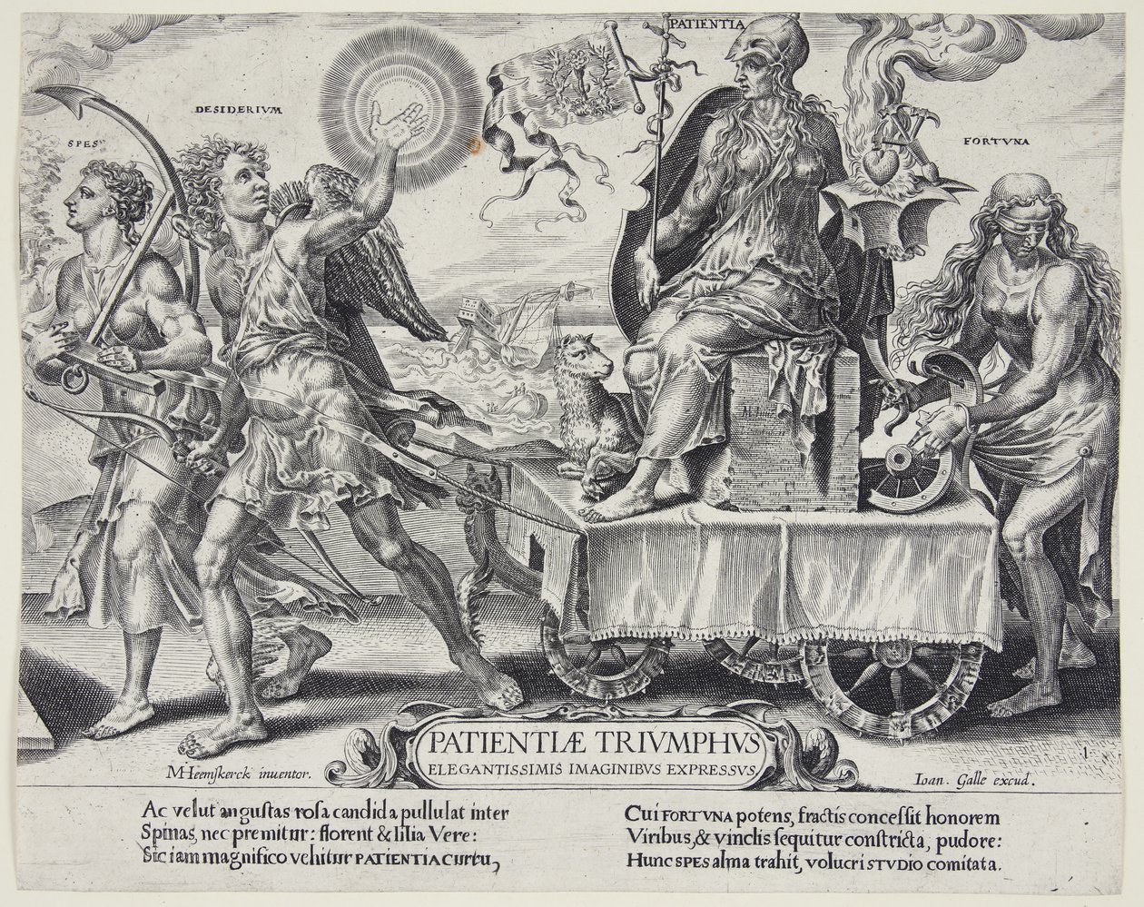 The Triumph of Patience by Dirck Volckertsz. Coornhert