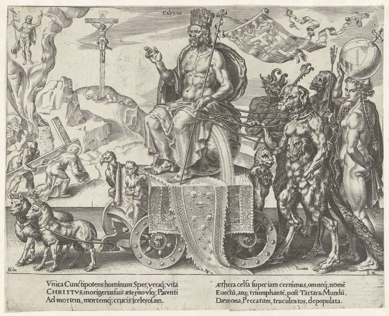 Triumph of Christ by Dirck Volckertsz. Coornhert