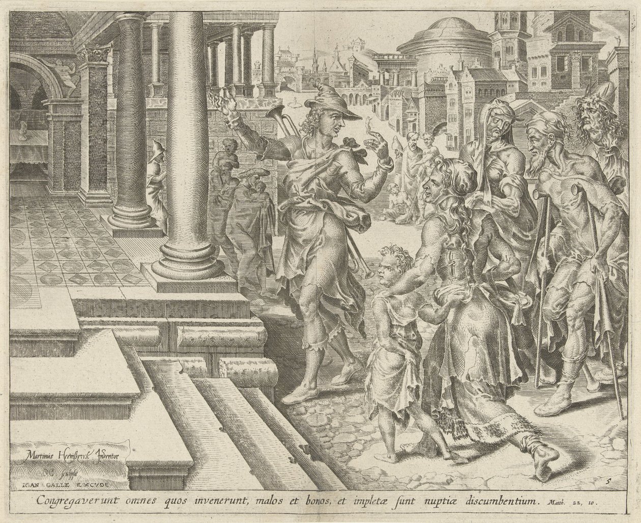 Invitation for the Sick and Poor by Dirck Volckertsz. Coornhert