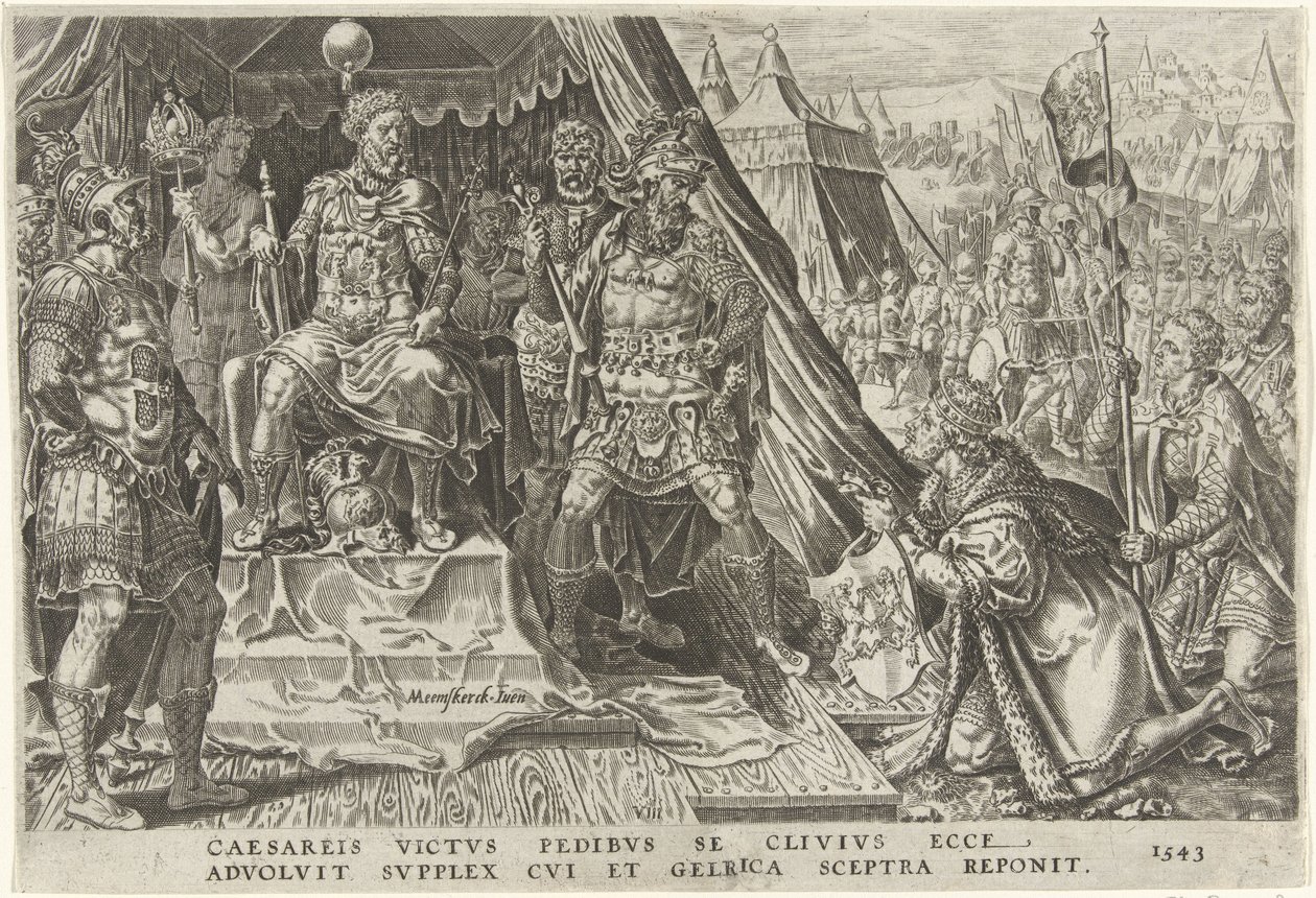 William II, Duke of Guelders, Submits to the Authority of Charles V, 1543 by Dirck Volckertsz. Coornhert