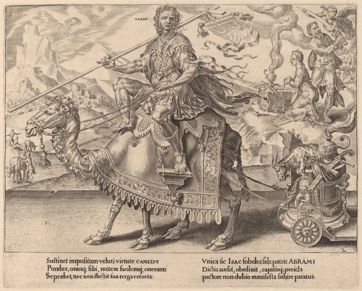 The Triumph of Isaac by Dirck Volckertz Coornhert after Maerten van Heemskerck