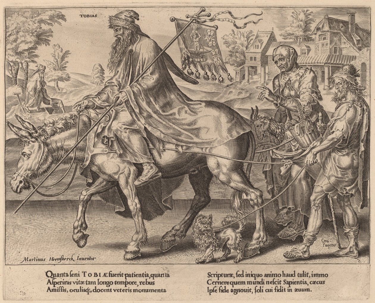 The Triumph of Tobias by Dirck Volckertz Coornhert after Maerten van Heemskerck