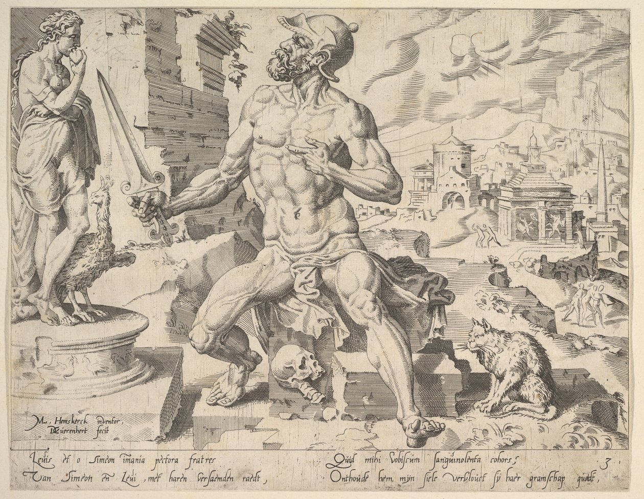 Simeon, from the series The Twelve Patriarchs, 1550 by Dirck Volkertsen Coornhert