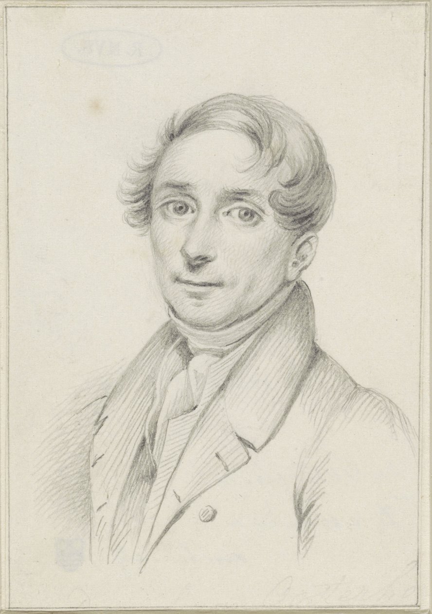 Self-portrait of Dirk van Oosterhoudt by Dirk van Oosterhoudt  
