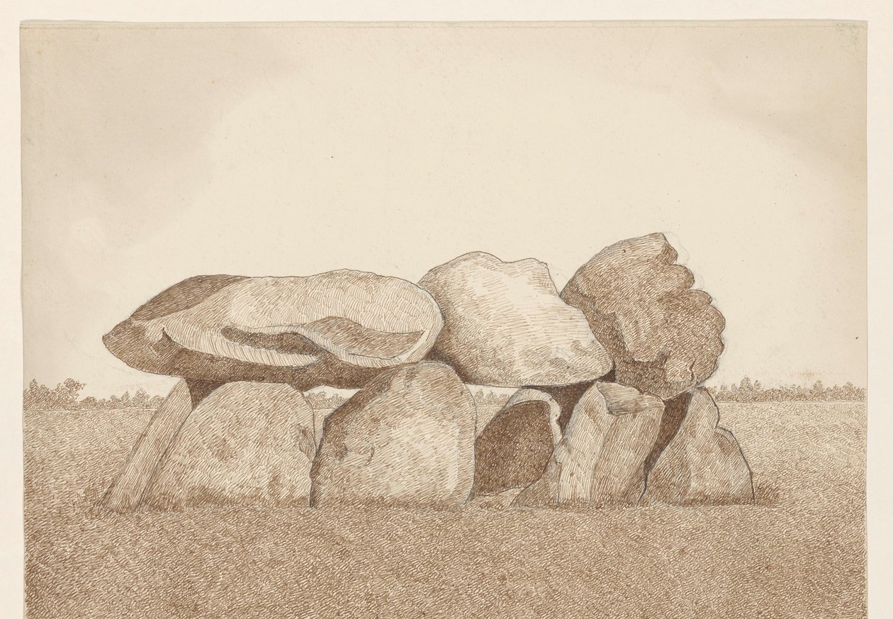 Dolmen near Tynaarlo by Dirk Arnoldus Tavenraat