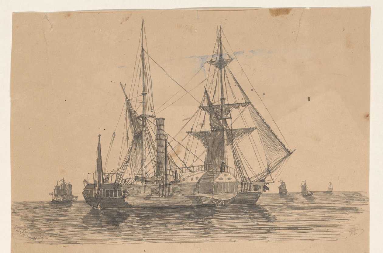 Steamship Marianna by Dirk Arnoldus Tavenraat