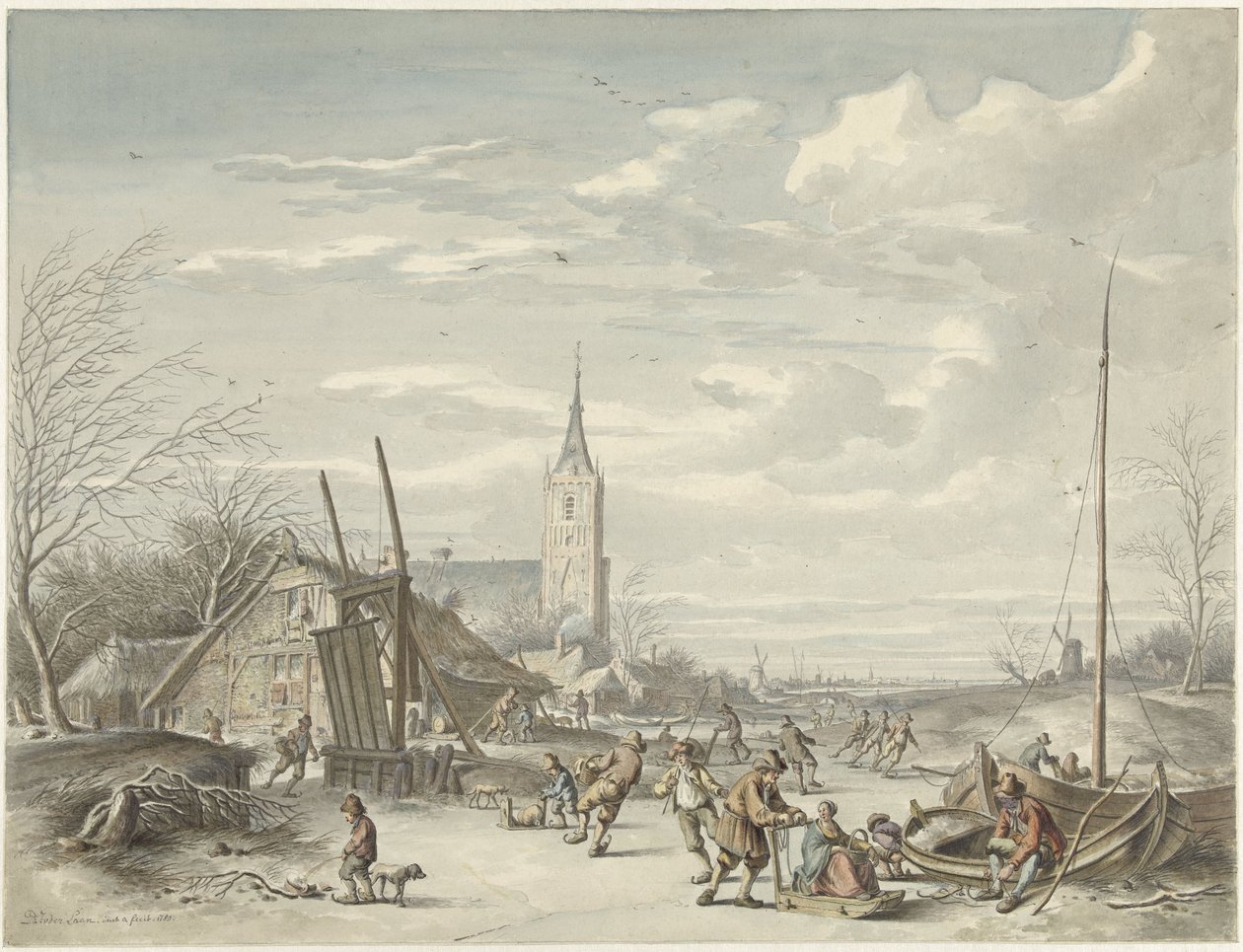 Winter Landscape by Dirk Jan van der Laan