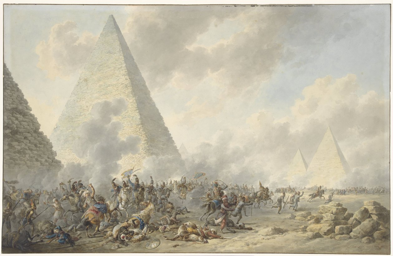 Battle of the Pyramids, July 21, 1798 by Dirk Langendijk