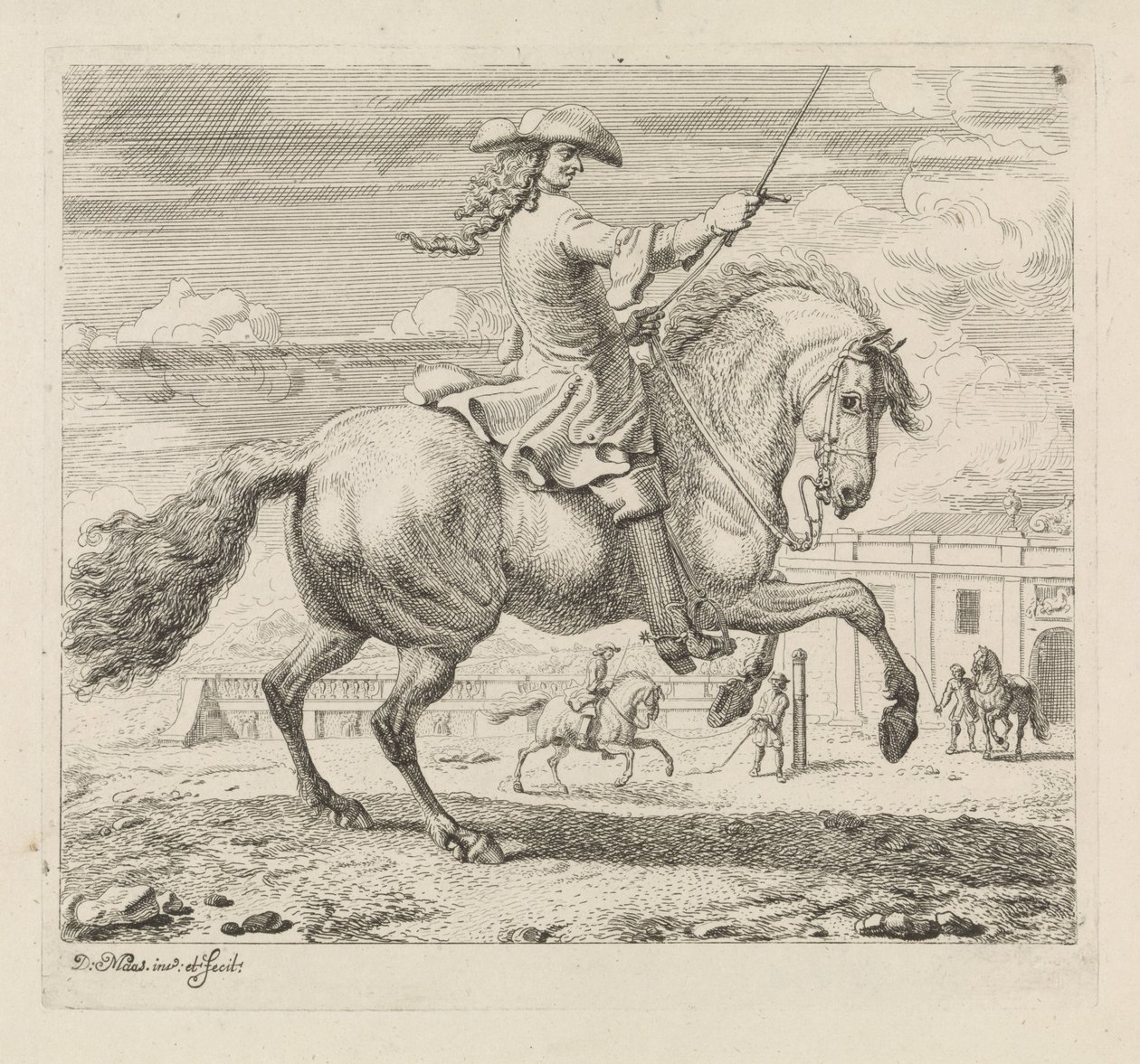 Rider to the Right by a Riding School (series title: Riding School) by Dirk Maas