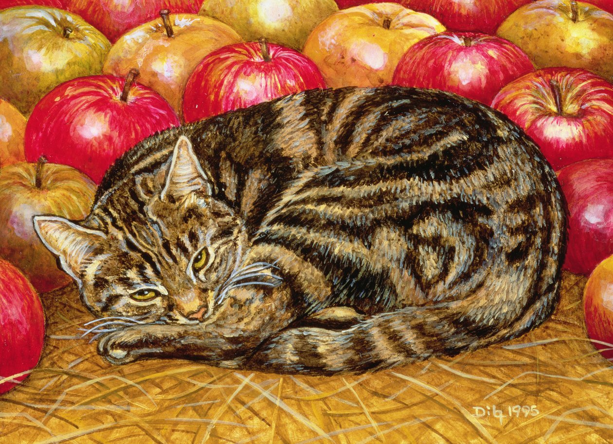 Right-Hand Apple-Cat by Ditz
