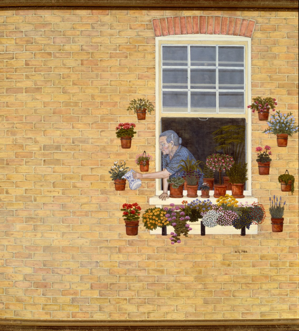 The Window Gardener by Ditz Ditz: Buy fine art print