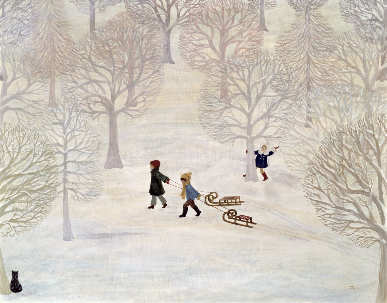 Tobogganing by Ditz