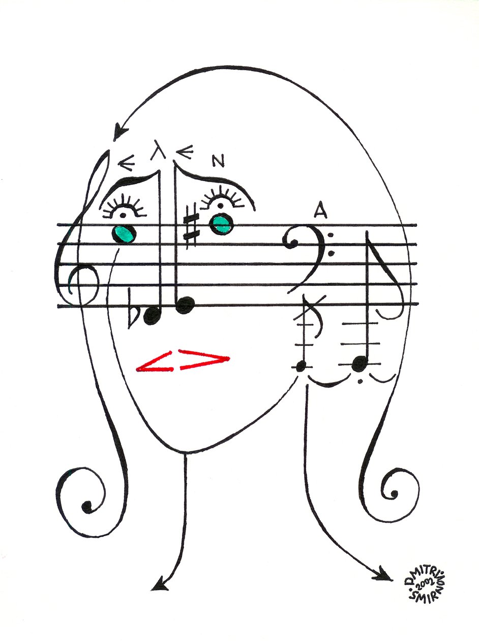 Elena Firsova - Portrait of the Russian Composer by Dmitri Smirnov