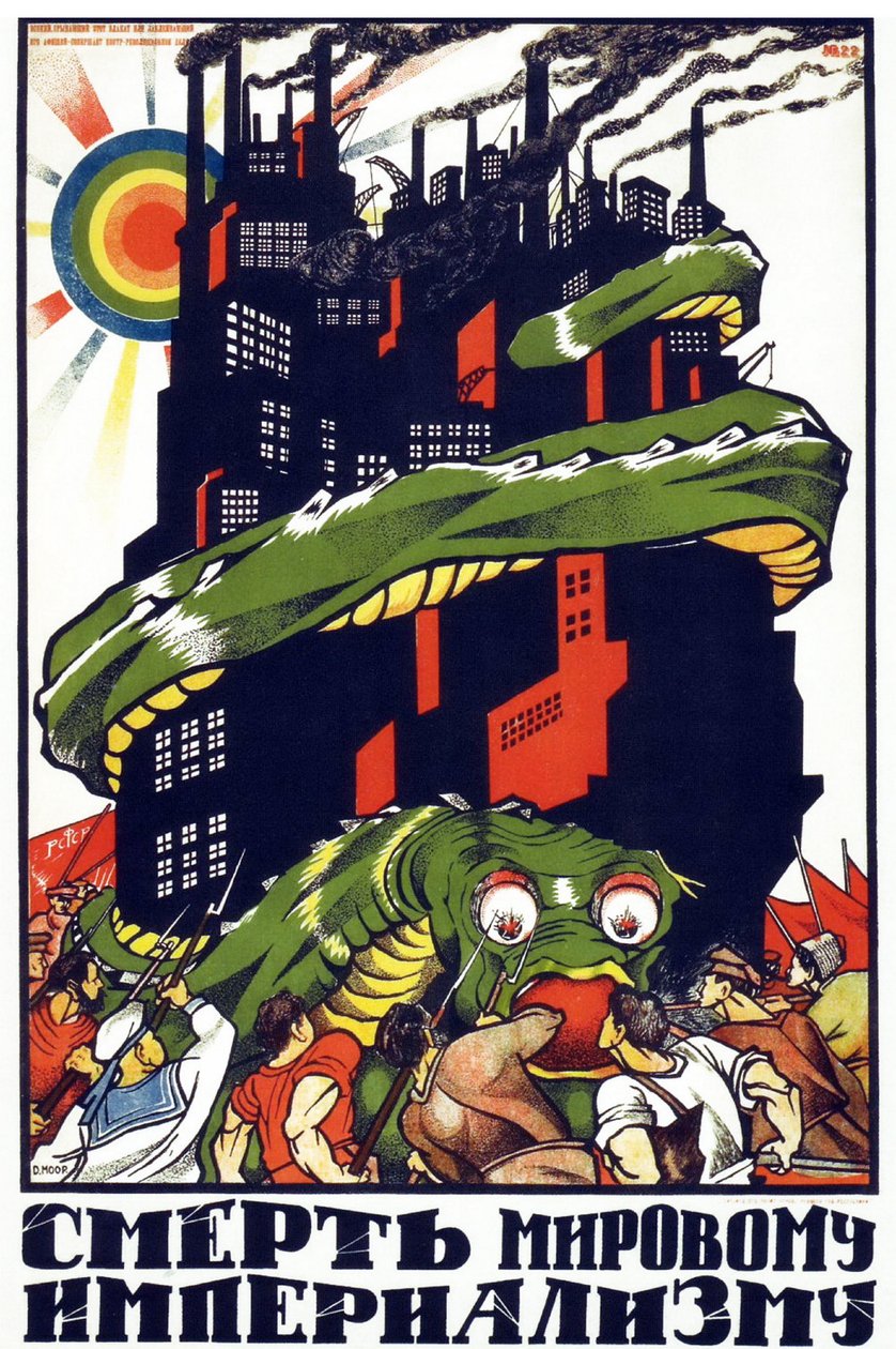 Communist propaganda poster by Dmitry  Moor