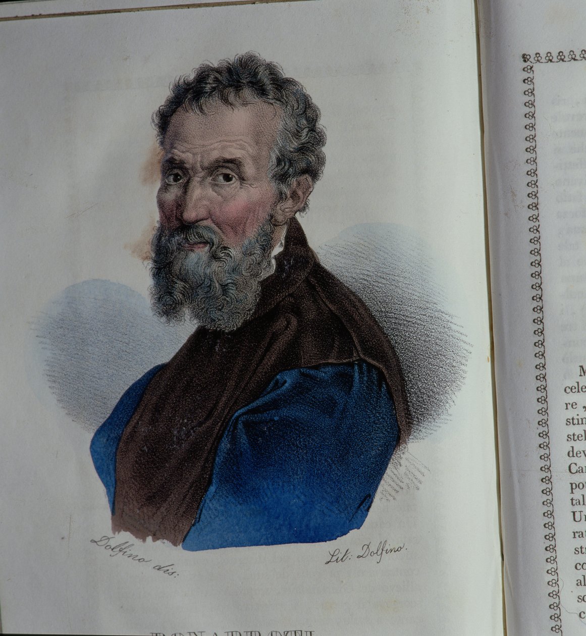 Portrait of Michelangelo Buonarroti by Dolfino