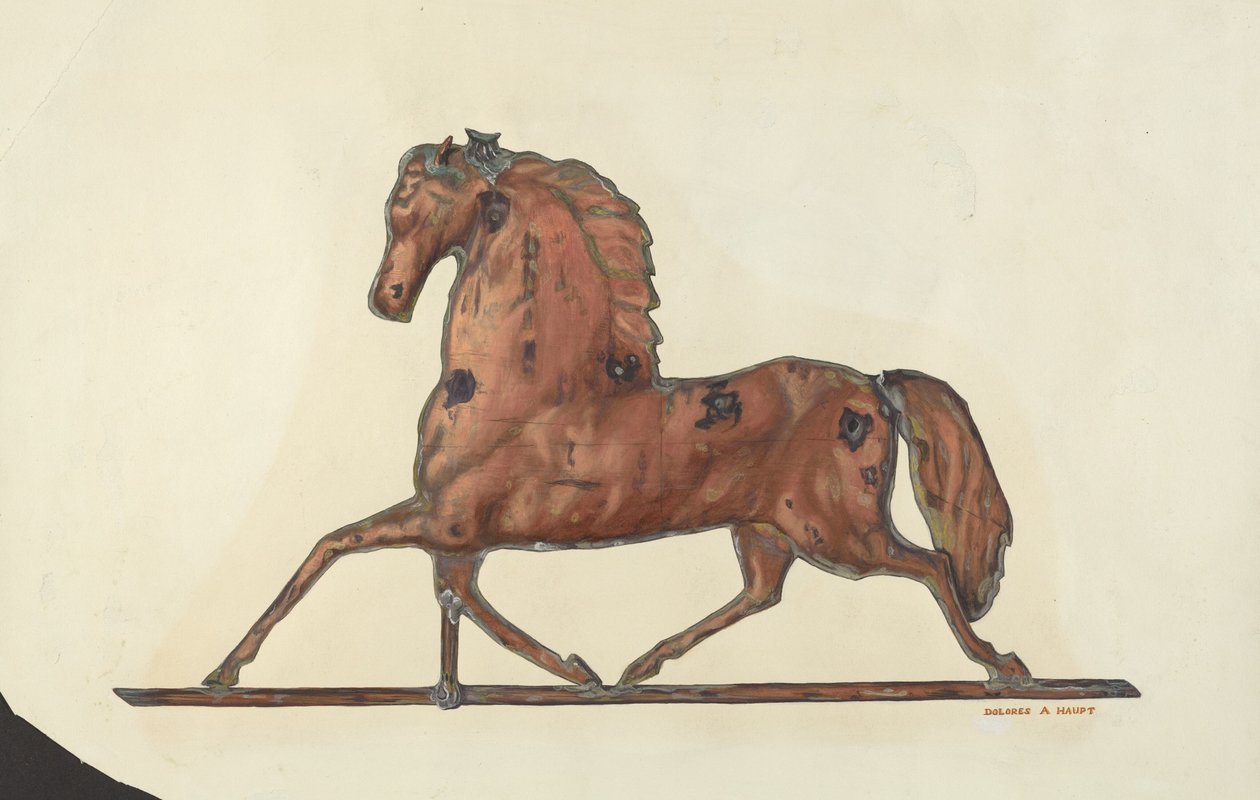 Horse Weather Vane by Dolores Haupt