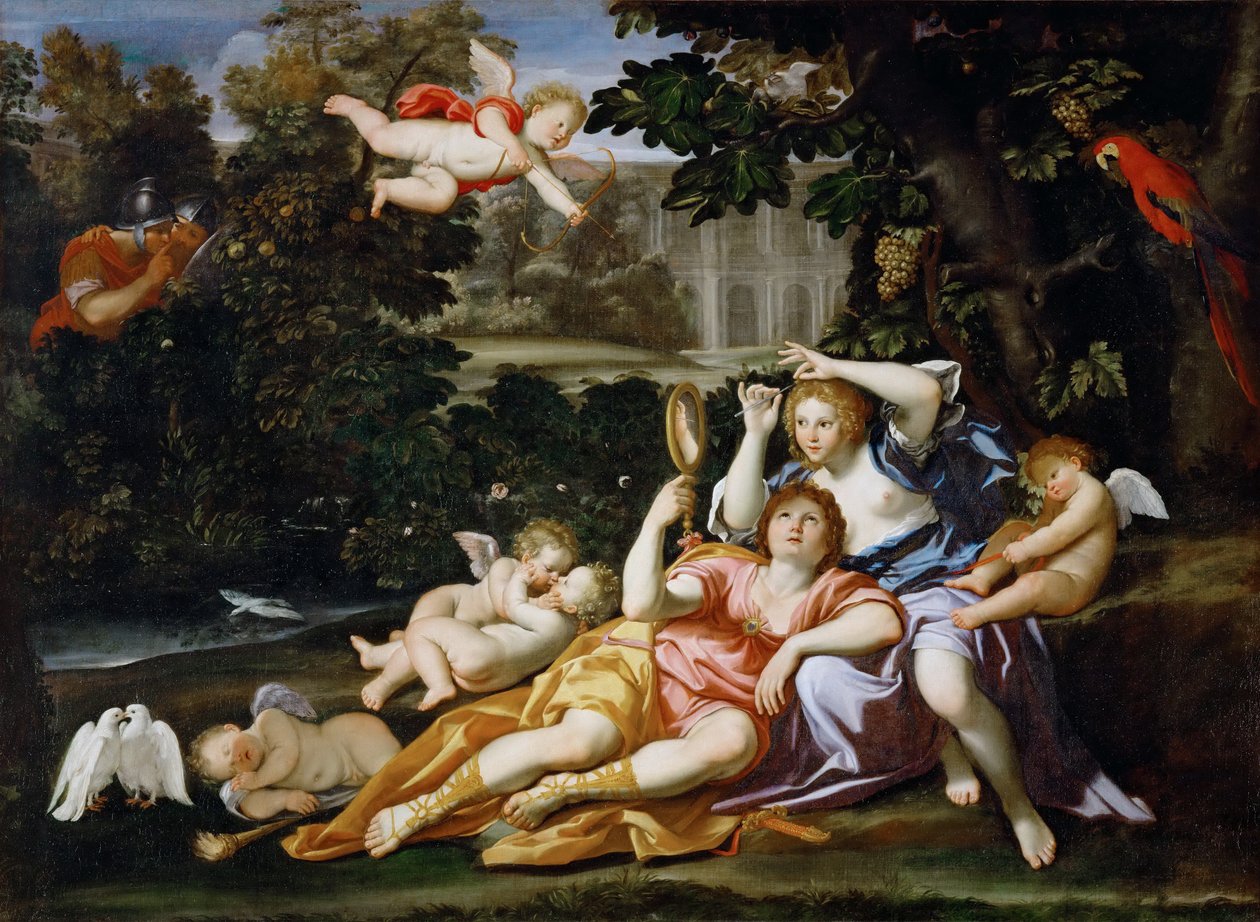 Rinaldo Presents Armida with a Mirror by Domenichino
