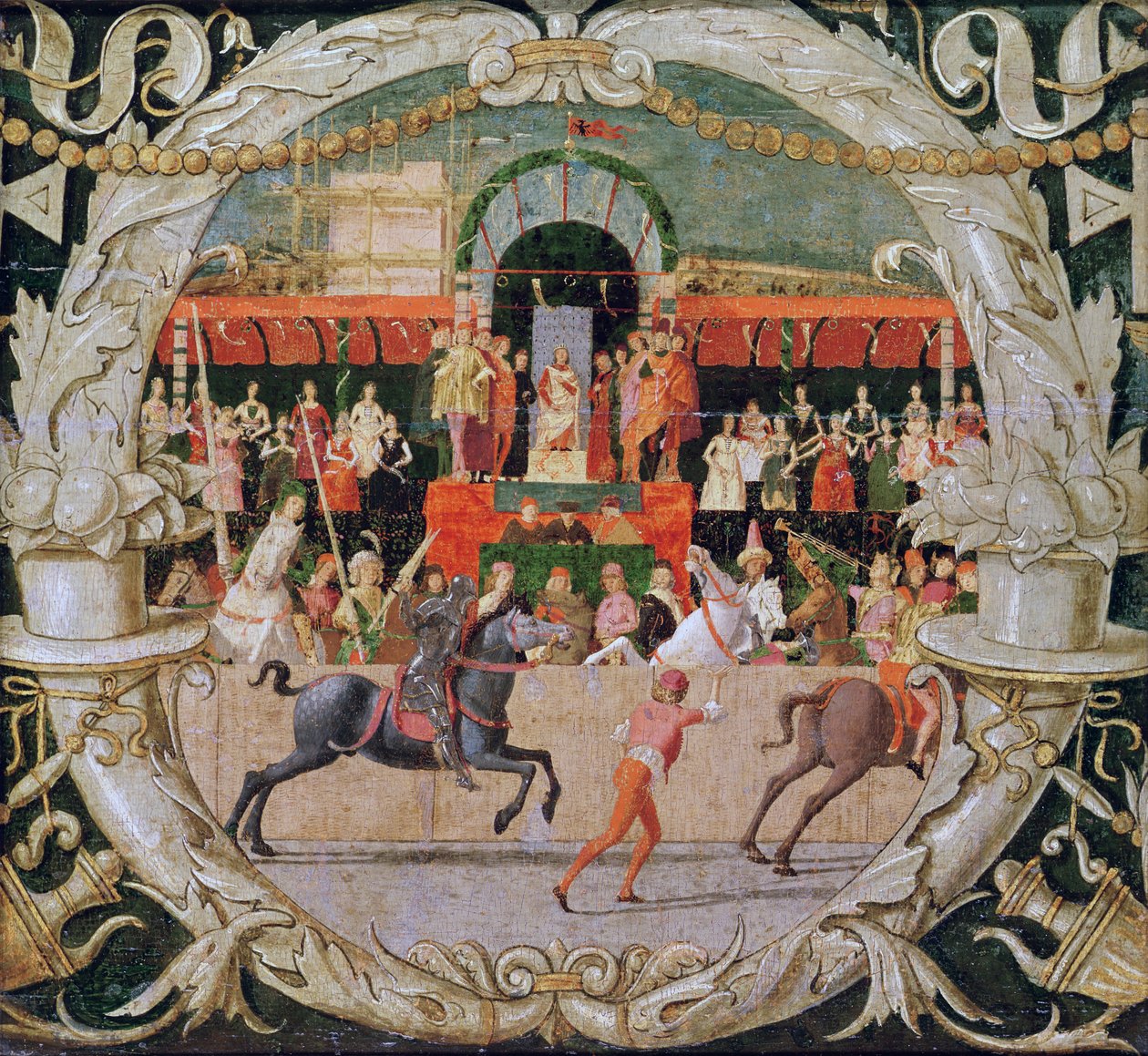 The Rape of the Sabines (before the signal) by Domenico Morone