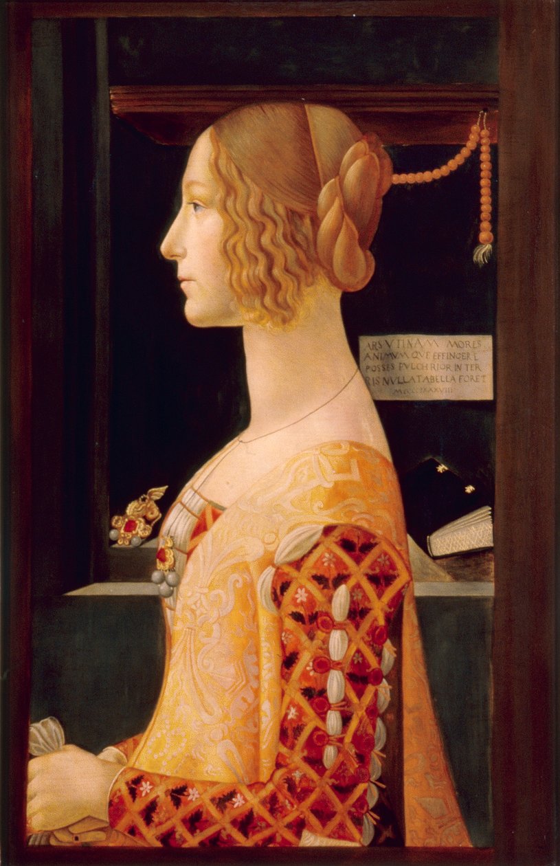 Portrait of Giovanna Tornabuoni by Domenico (after) Ghirlandaio