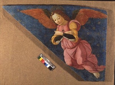 Angel (detail) by Domenico (workshop) Ghirlandaio