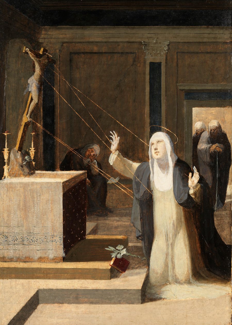 Saint Catherine Receiving the Stigmata, 1545 by Domenico Beccafumi