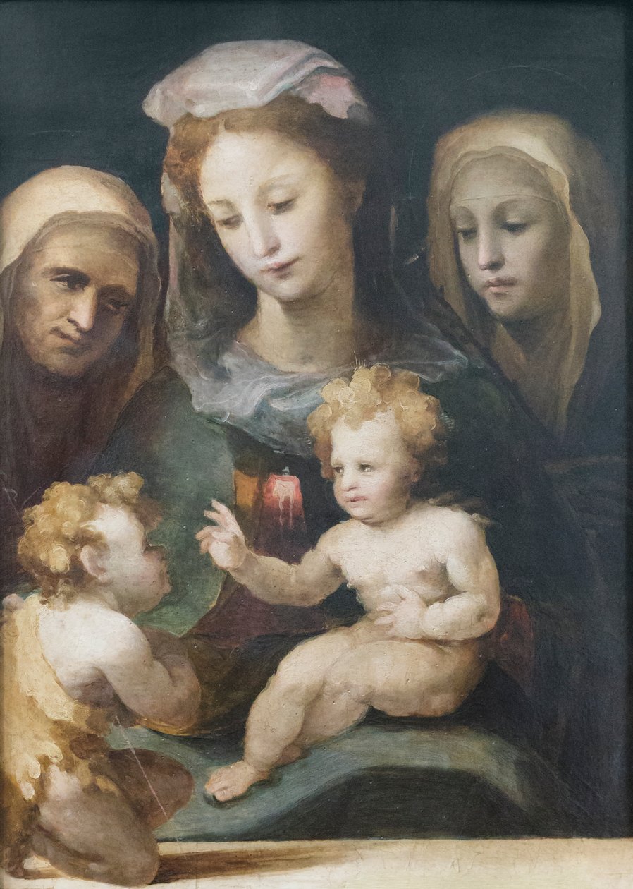 Madonna and Child with Saints John, Elizabeth and Catherine of Siena by Domenico Beccafumi