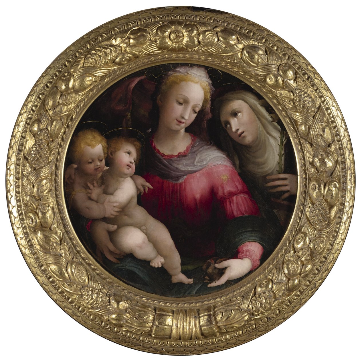 Madonna and Child with the Infant Saint John the Baptist and Saint Catherine of Siena by Domenico Beccafumi