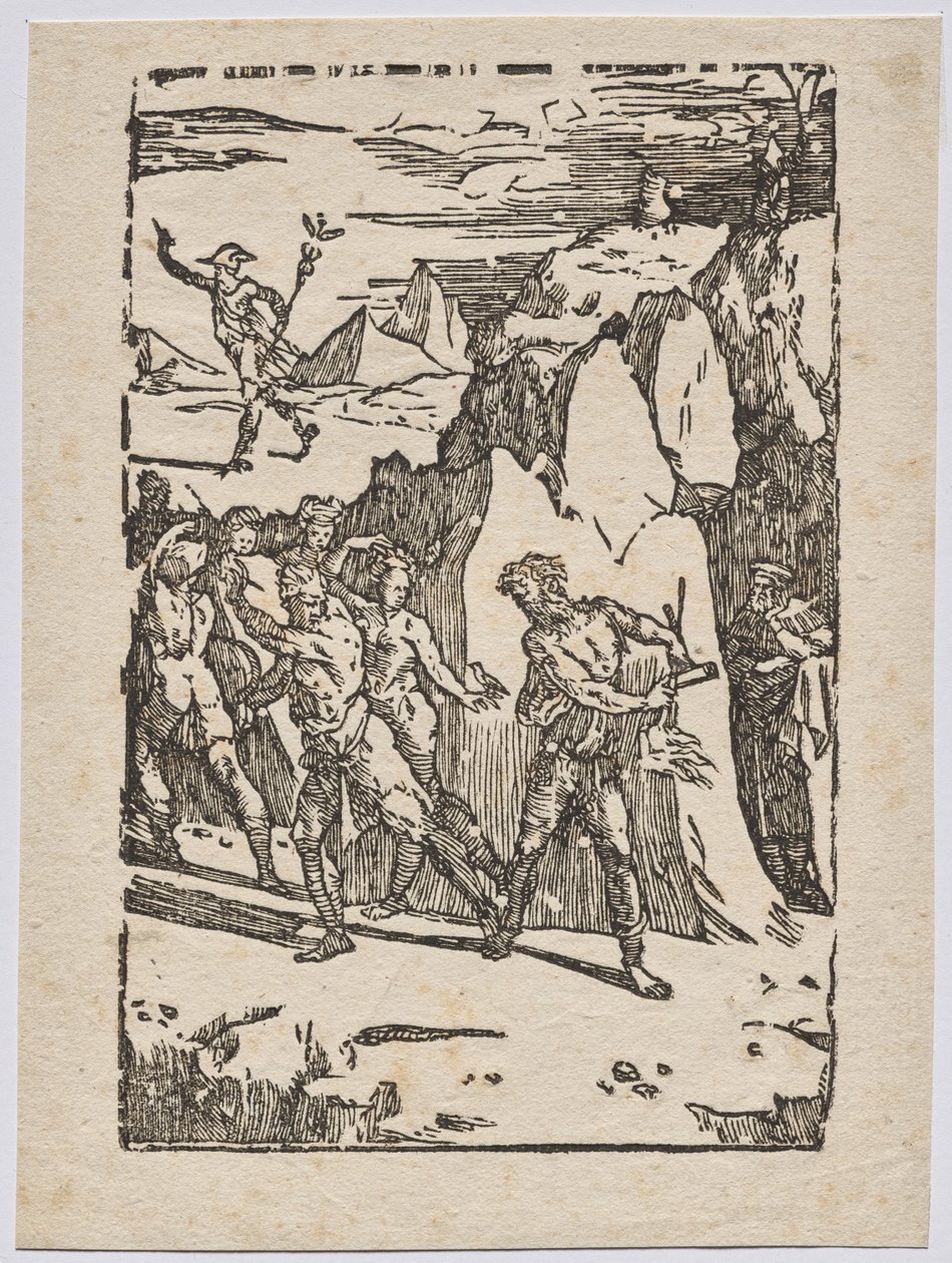 The Alchemical Properties of Metal: Mercury, Vulcan, and the Alchemist in the Cave by Domenico Beccafumi