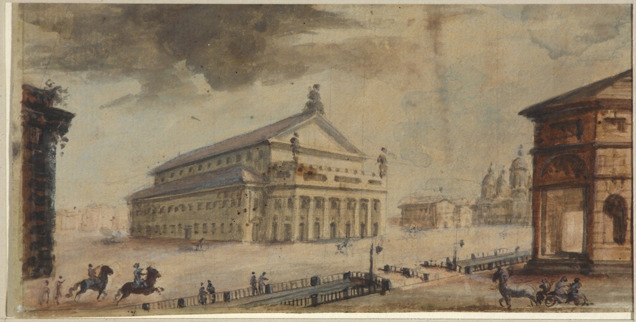 The Saint Petersburg Imperial Bolshoi Kamenny Theatre by Domenico Felice Lamoni