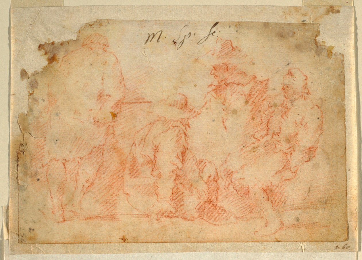 Four Figures by Domenico Gargiulo, called Micco Spadaro