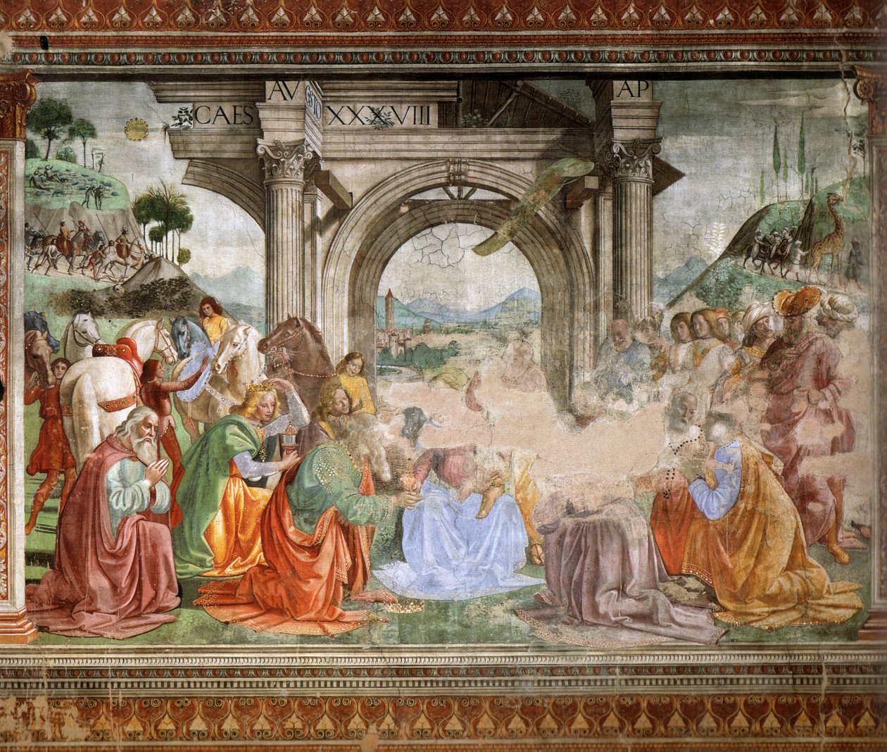 Adoration of the Kings by Domenico Ghirlandaio