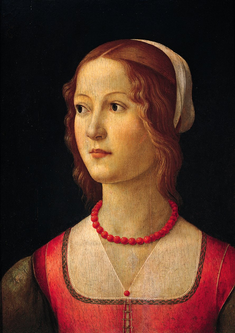 Portrait of young girl by Domenico Ghirlandaio