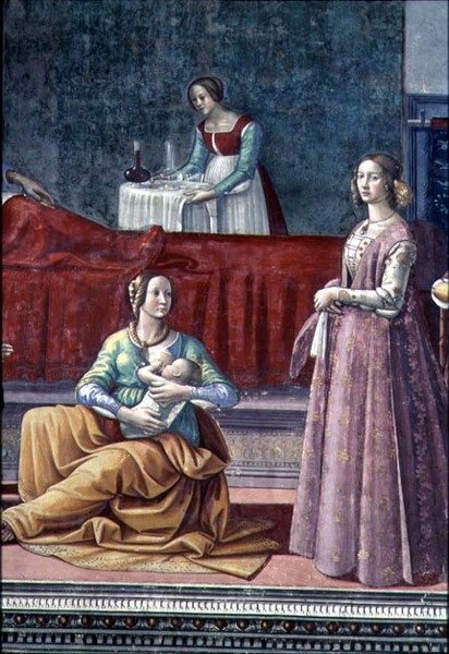 St. Elizabeth and John the Baptist, from the Birth of St. John the Baptist by Domenico Ghirlandaio