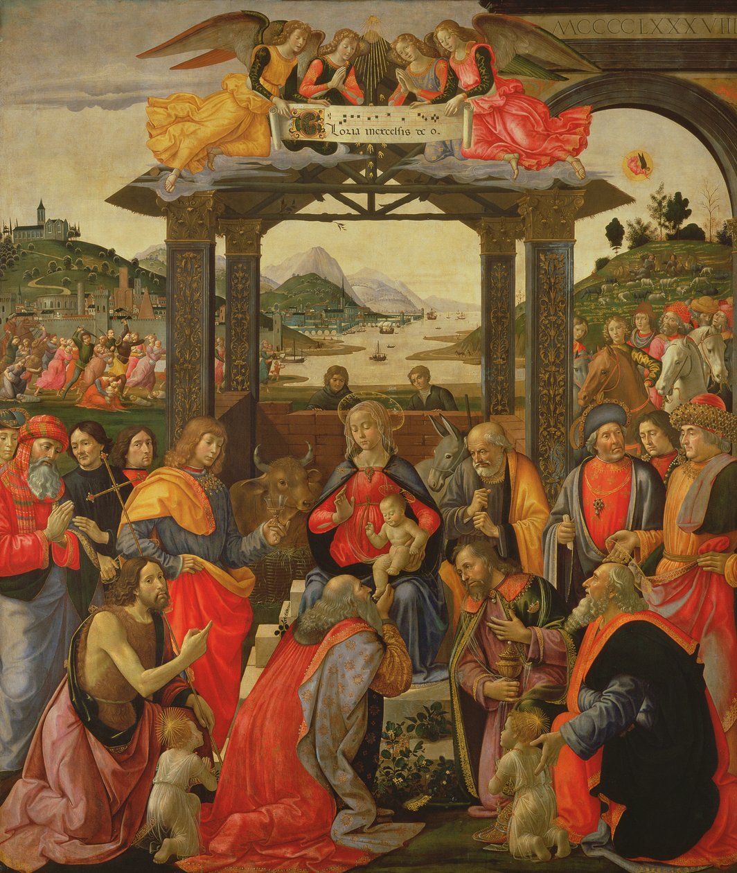 The Adoration of the Magi, 1488 by Domenico Ghirlandaio