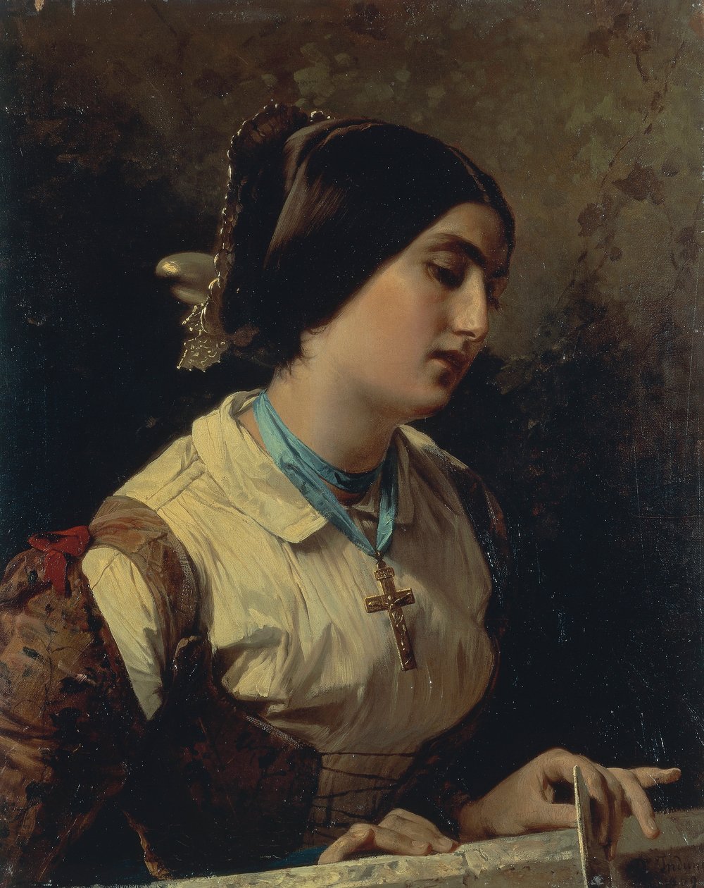 Lucia, a Lombard Woman by Domenico Induno
