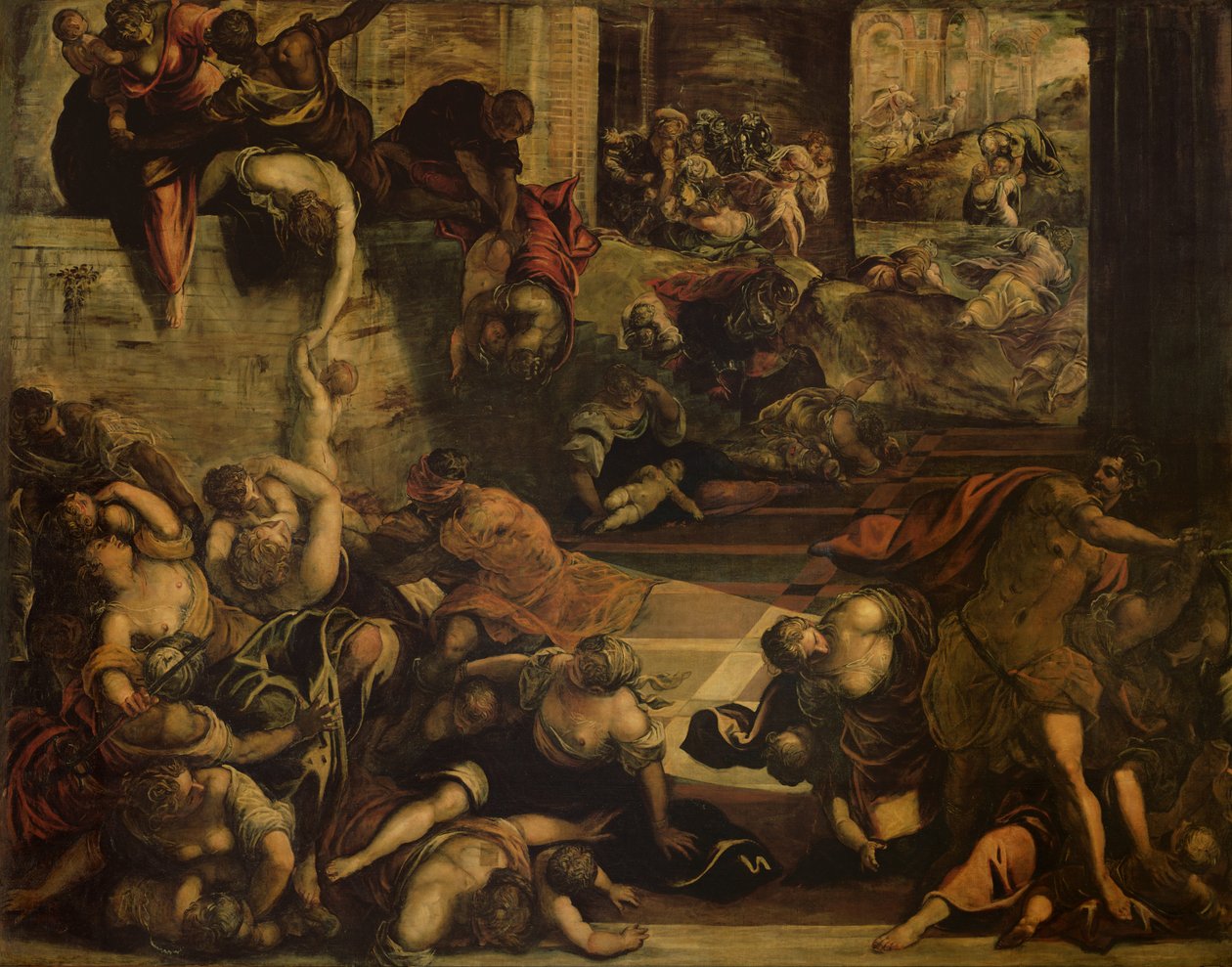 The Massacre of the Innocents by Domenico Robusti (attr.) Tintoretto
