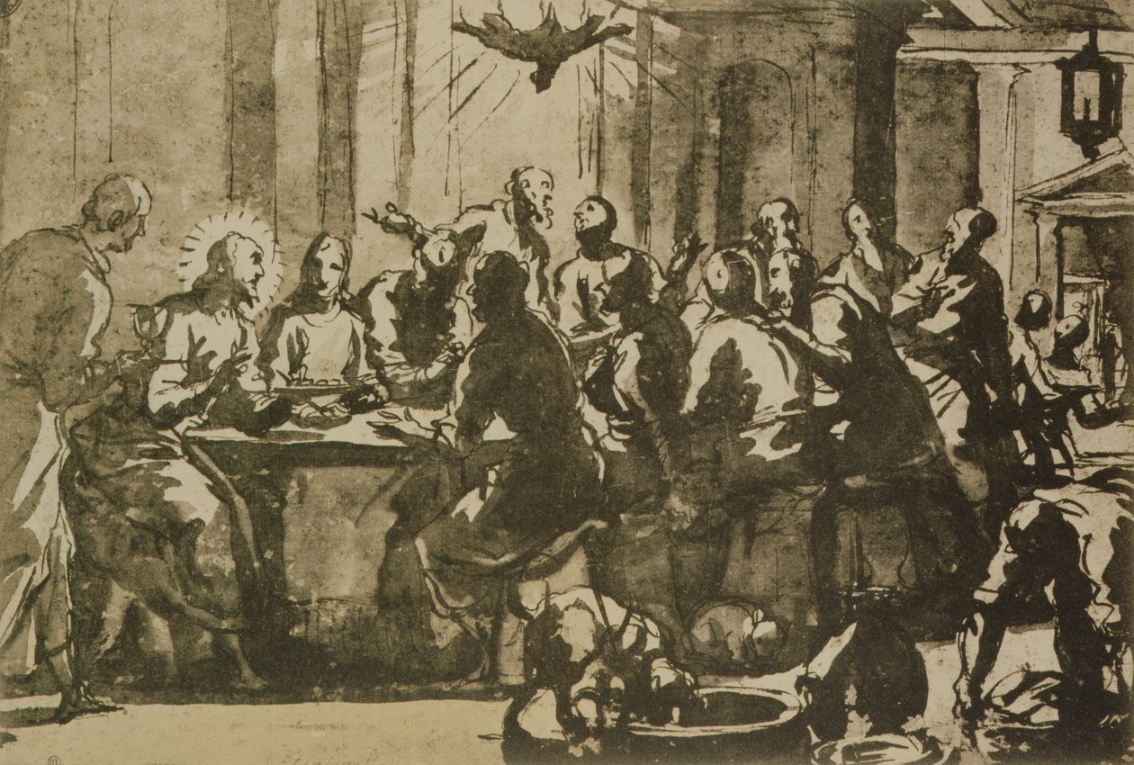 The Last Supper by Domenico Robusti Tintoretto