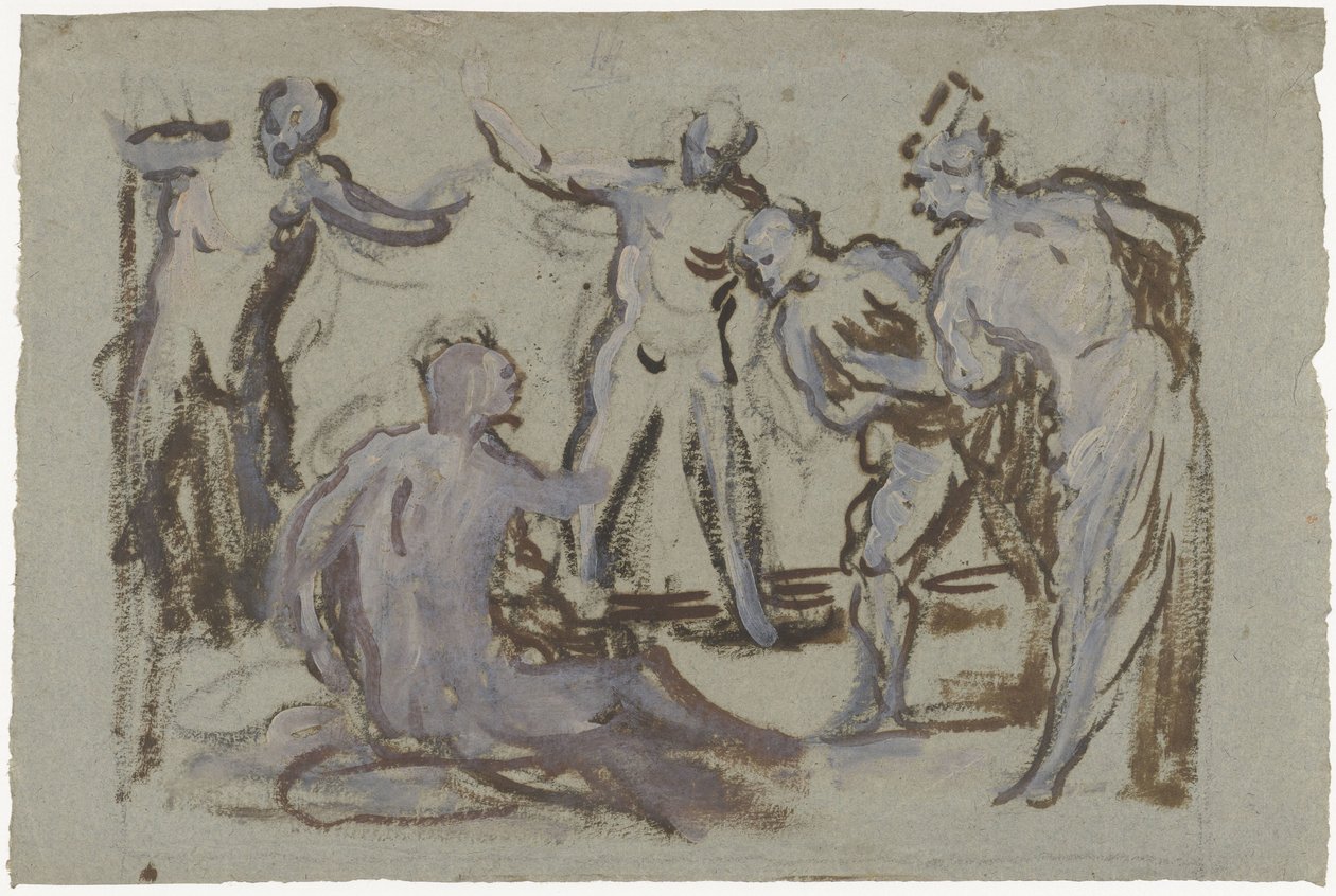 Job on the Dung Heap, Surrounded by His Friends by Domenico Tintoretto