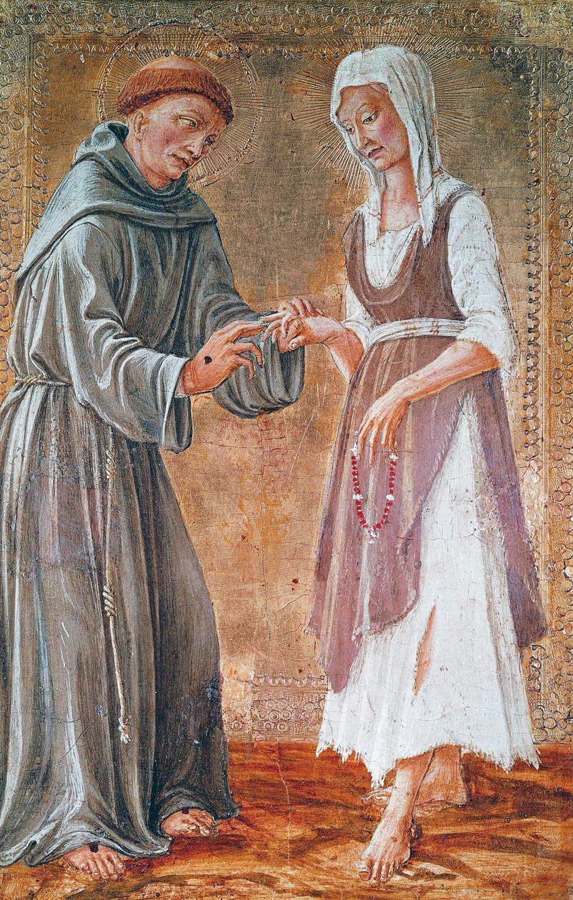 St Francis marries poverty by Domenico Veneziano