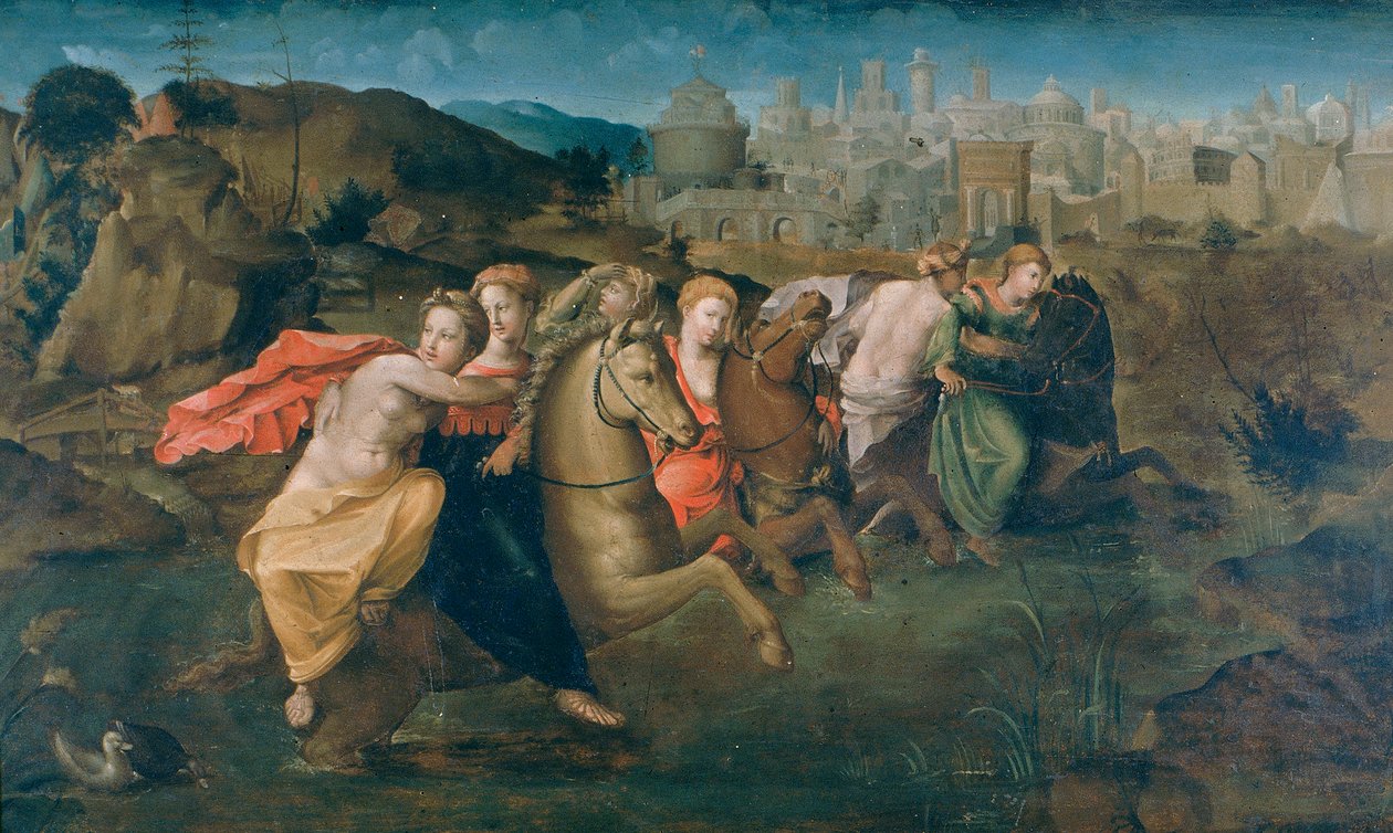 Escape of Clelia and the Roman Virgins from Porsenna