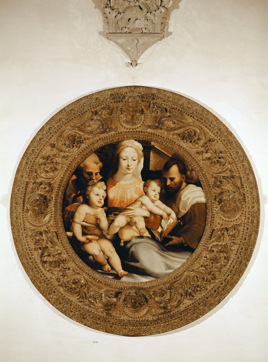 The Holy Family and St. John the Baptist by Domenico di Pace Beccafumi  