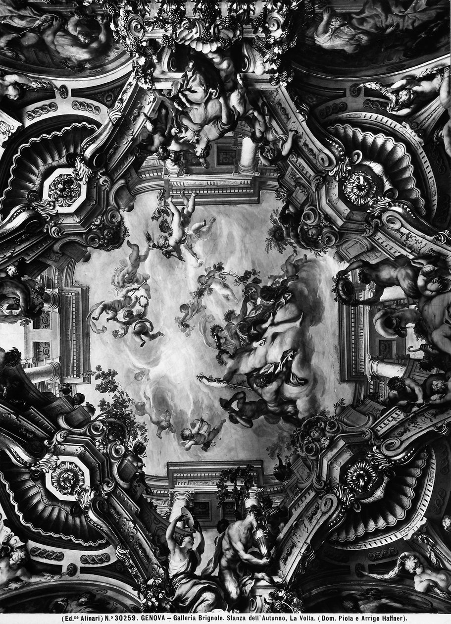 Ceiling in the Autumn Room, Brignole Gallery by Domenico the Elder Piola