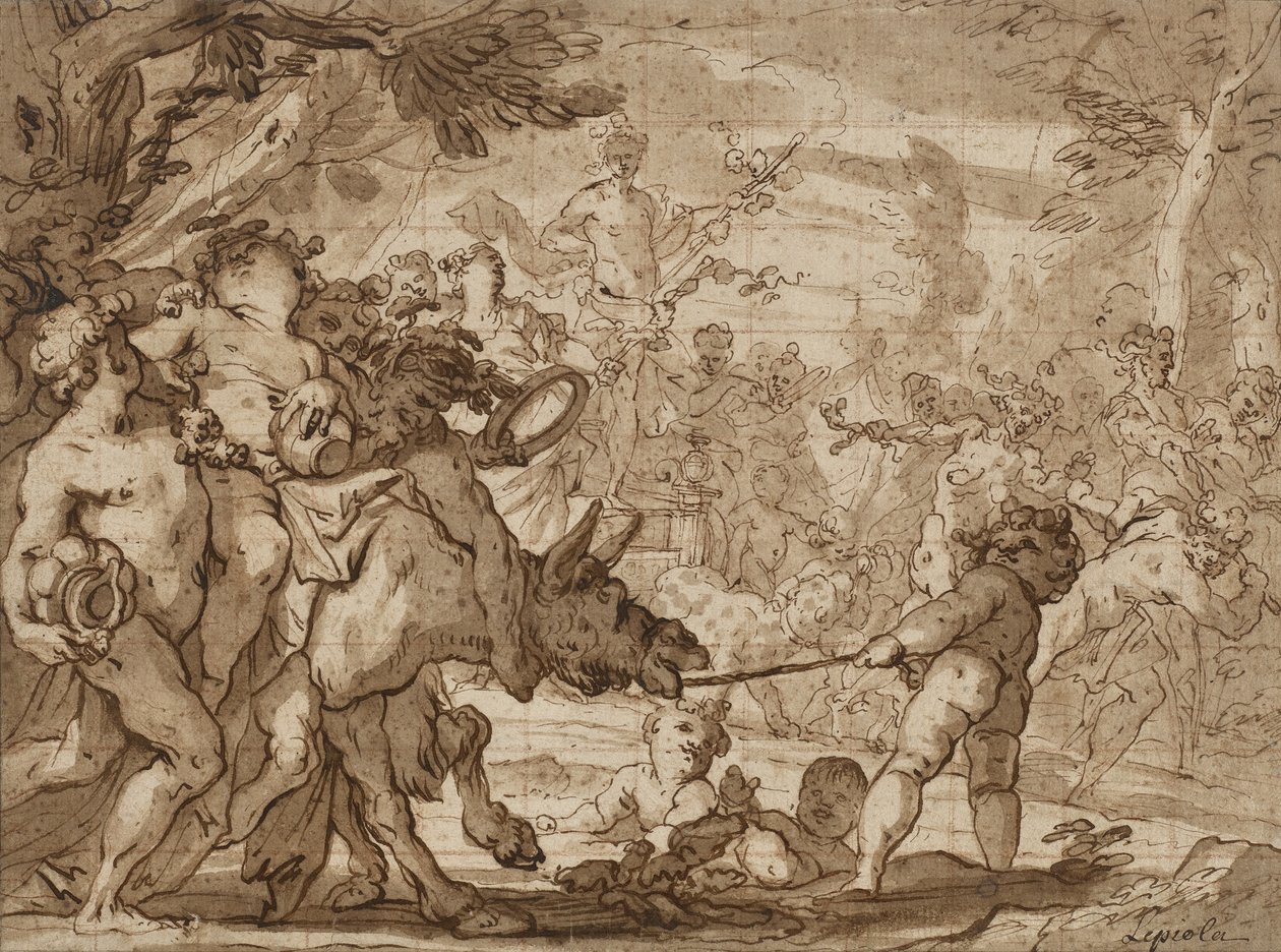 The Triumph of Bacchus, c.1642-1703 by Domenico the Elder Piola