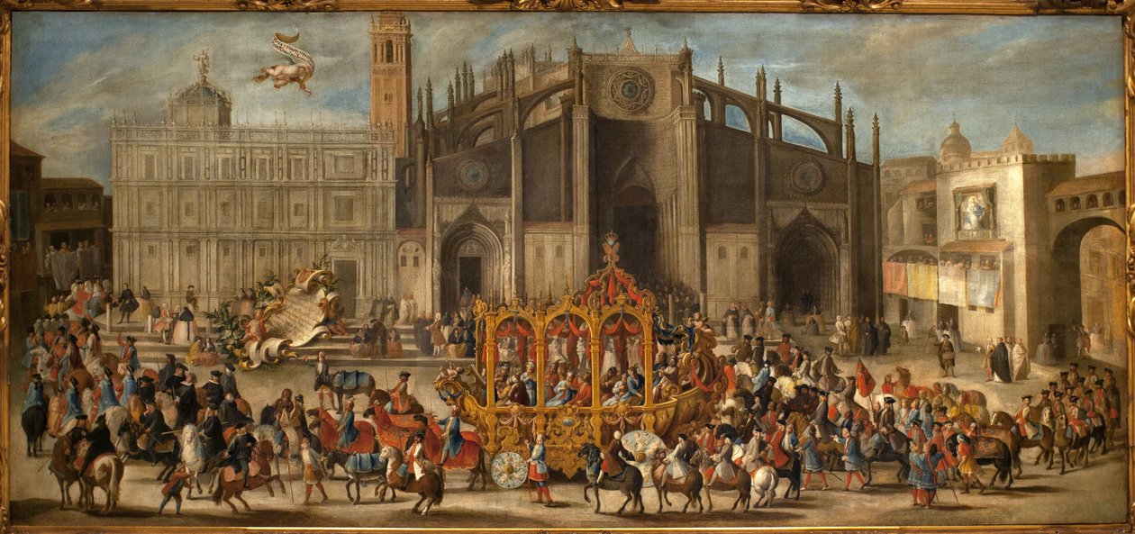 Carriage of the proclamation of the mask by Domingo Martinez
