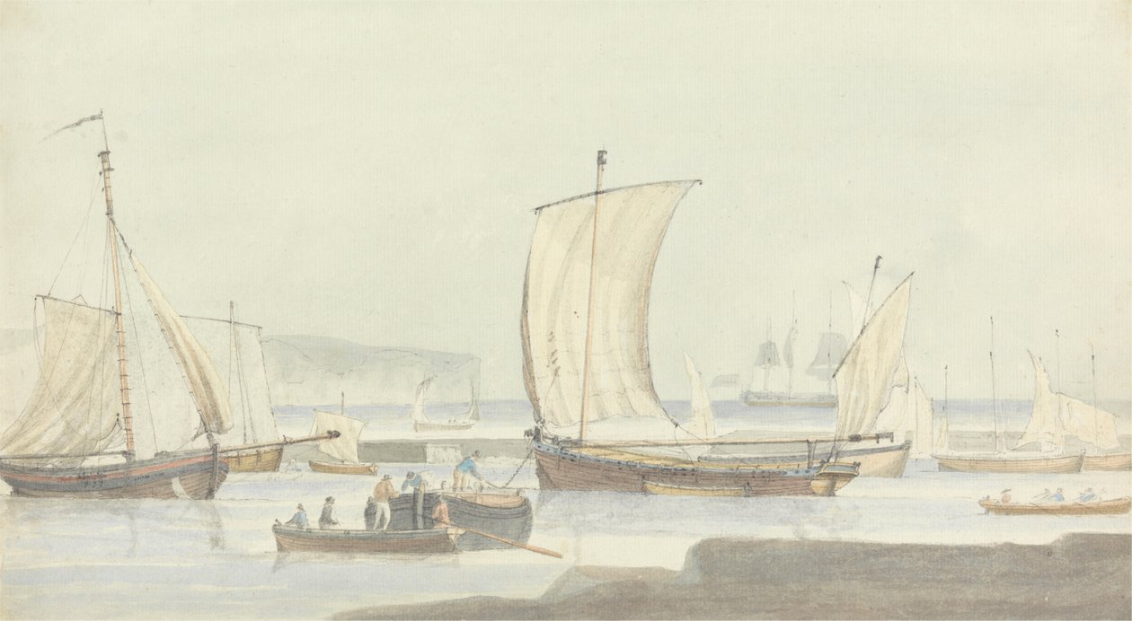 Harbor Scene by Dominic Serres
