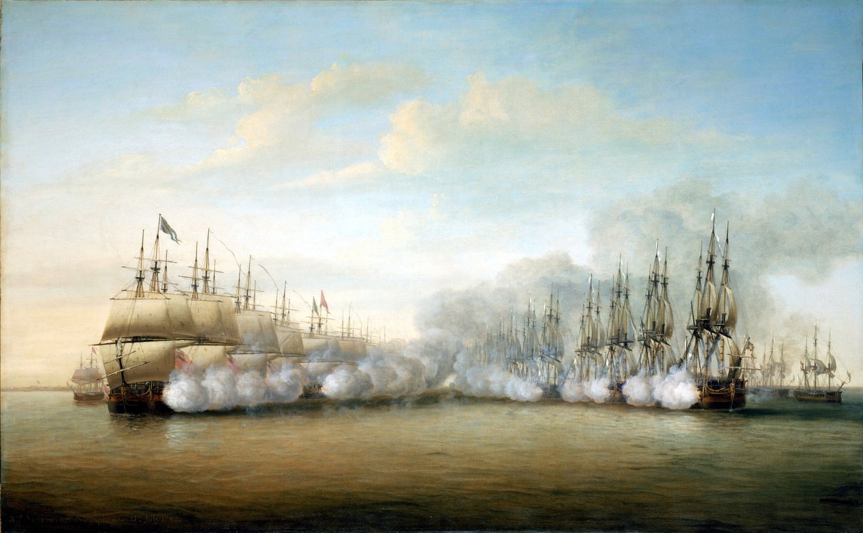 The Battle of Negapatam, July 6 by Dominic Serres